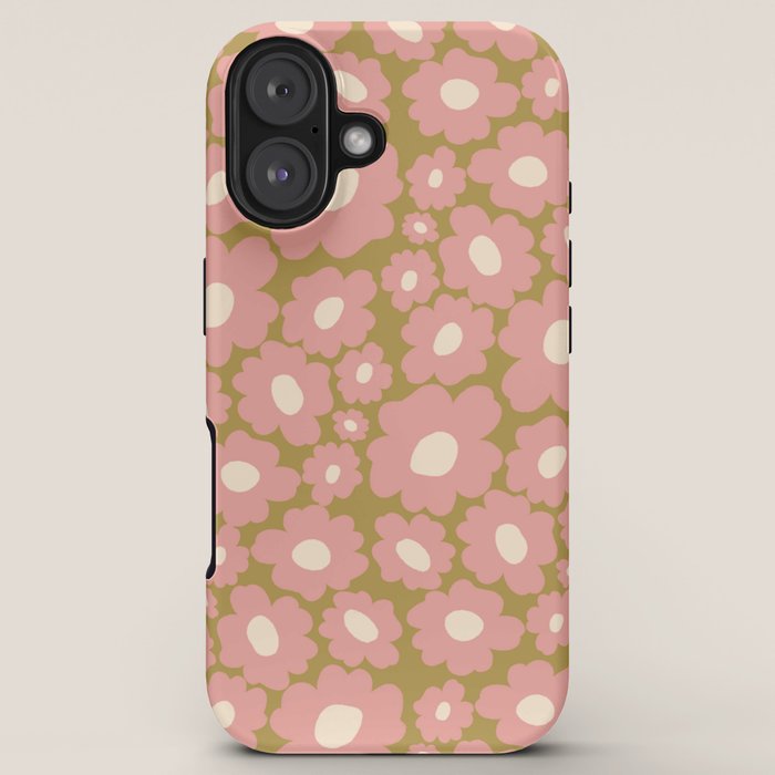 70������s Retro Floral  iPhone Case