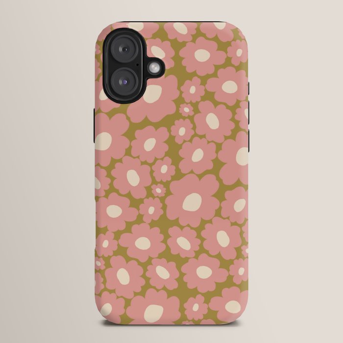 70������s Retro Floral  iPhone Case