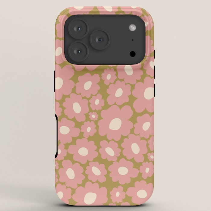 70������s Retro Floral  iPhone Case