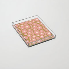 70������s Retro Floral  Acrylic Tray