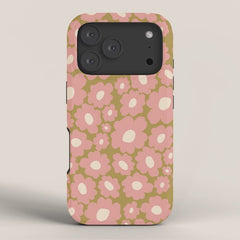 70������s Retro Floral  iPhone Case