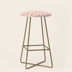 "All hat no cattle" in pink and orange retro western letters Stool