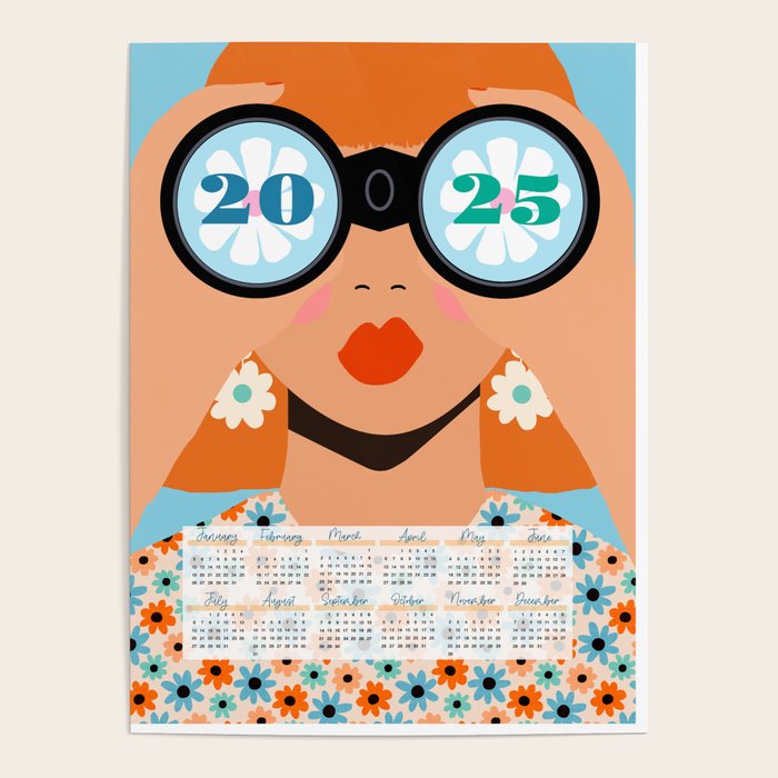 2025 Calendar - Seeking New Horizons Poster