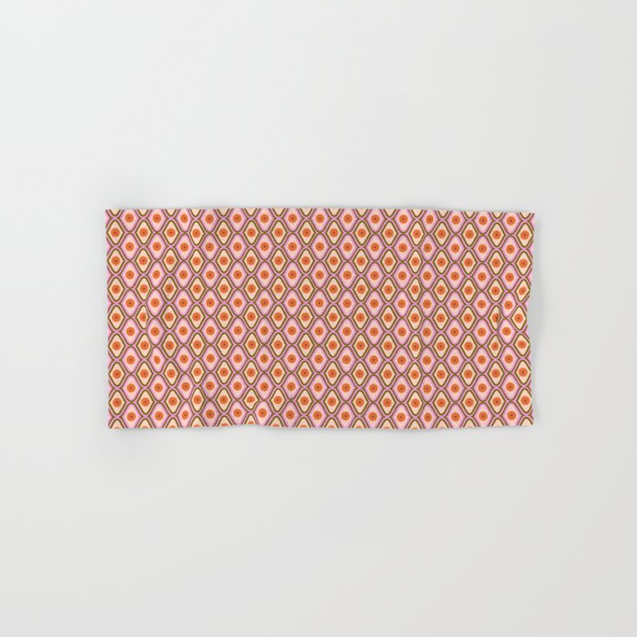 70s Disco Daisy Flower Pattern Bath Towel