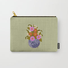 1970s Disco Ball Flower Pot  Carry All Pouch