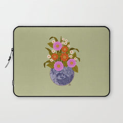1970s Disco Ball Flower Pot  Laptop Sleeve