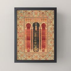 16th Century Carpet with Triple-Arch Design Turkish Print Mini Art Print