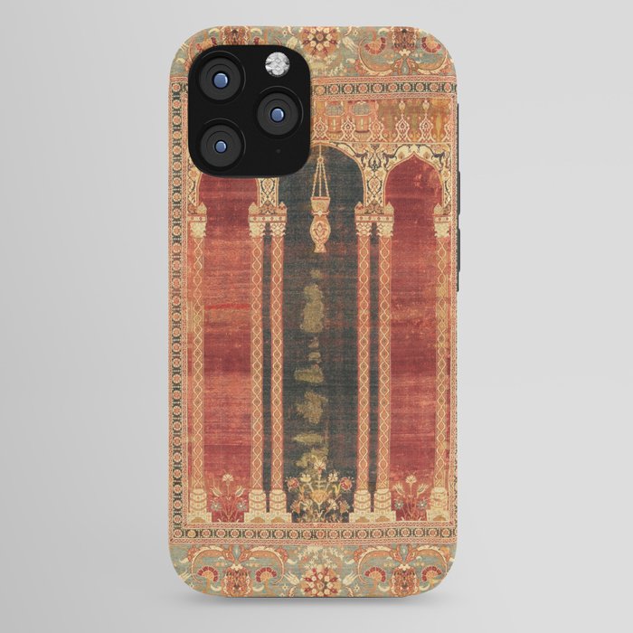 16th Century Carpet with Triple-Arch Design Turkish Print iPhone Case