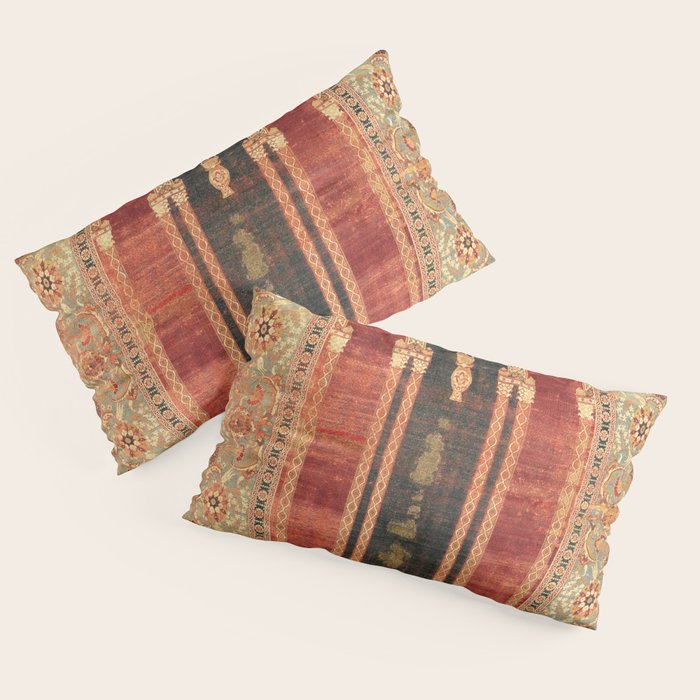 16th Century Carpet with Triple-Arch Design Turkish Print Pillow Sham