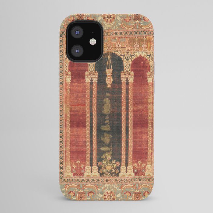 16th Century Carpet with Triple-Arch Design Turkish Print iPhone Case