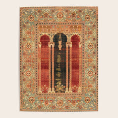16th Century Carpet with Triple-Arch Design Turkish Print Poster