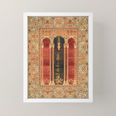16th Century Carpet with Triple-Arch Design Turkish Print Mini Art Print