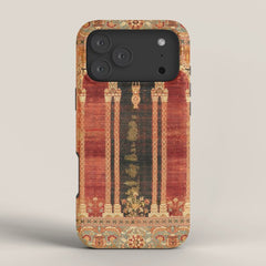 16th Century Carpet with Triple-Arch Design Turkish Print iPhone Case