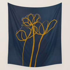 "Let Light Be A Sweet Rebellion In The Shadows." Wall Tapestry
