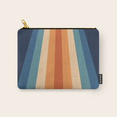 70's Retro Stripes Carry All Pouch