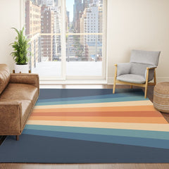 70's Retro Stripes Rug