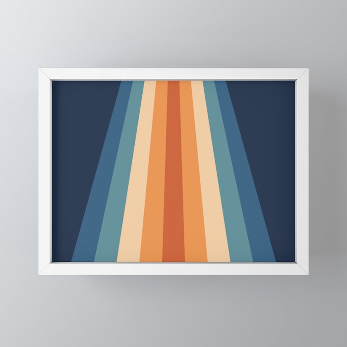 70's Retro Stripes Mini Art Print