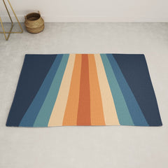 70's Retro Stripes Rug