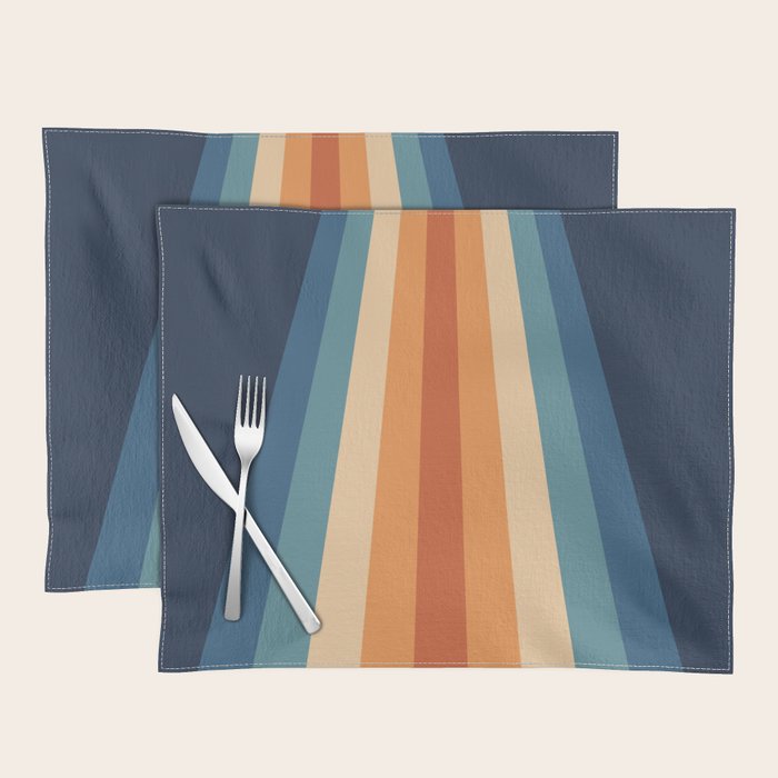 70's Retro Stripes Placemat