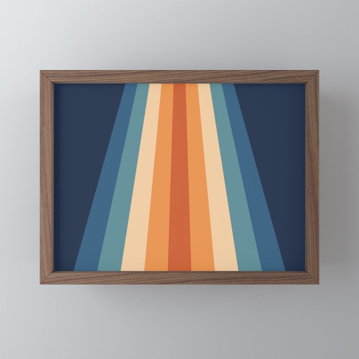 70's Retro Stripes Mini Art Print