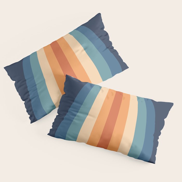 70's Retro Stripes Pillow Sham