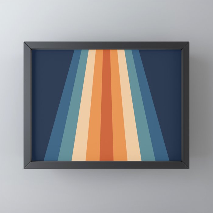 70's Retro Stripes Mini Art Print