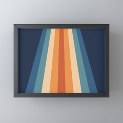70's Retro Stripes Mini Art Print