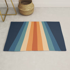 70's Retro Stripes Rug