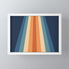 70's Retro Stripes Mini Art Print
