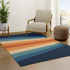 70's Retro Stripes Rug