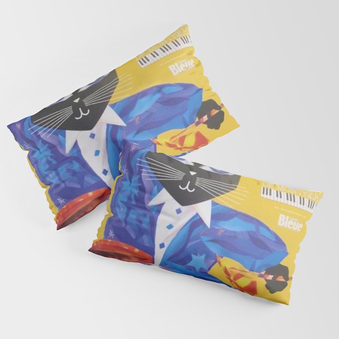 1994 Montreal Jazz Festival Cool Cat Poster No. 3 Gig Advertisement Pillow Sham