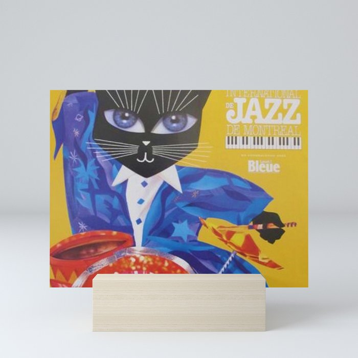 1994 Montreal Jazz Festival Cool Cat Poster No. 3 Gig Advertisement Mini Art Print