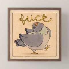 Fuck' Pigeon 02 Mini Art Print