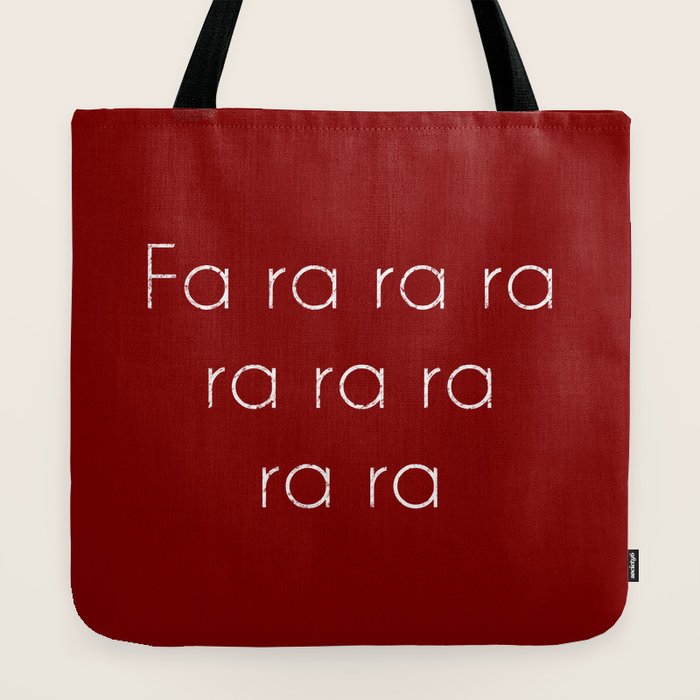 A Christmas Story Fa ra ra Deck the Halls Christmas Carol Tote Bag
