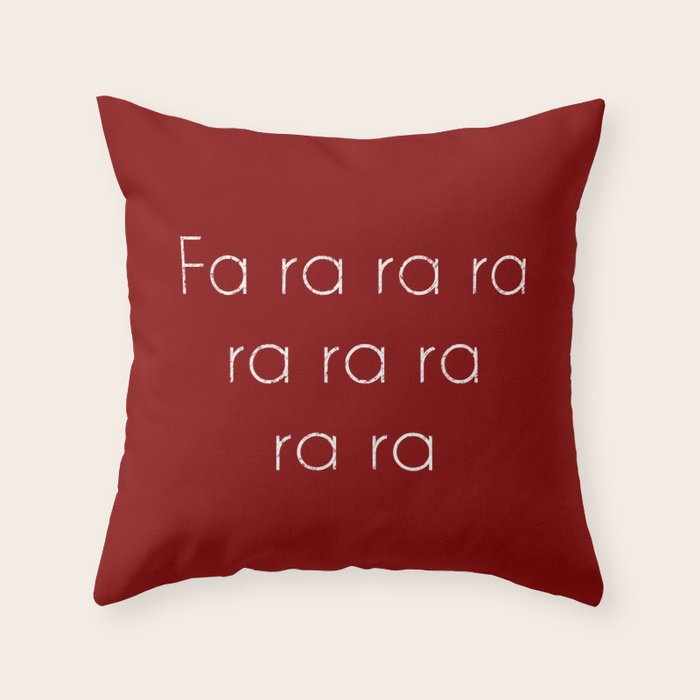 A Christmas Story Fa ra ra Deck the Halls Christmas Carol Throw Pillow