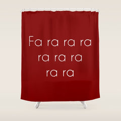 A Christmas Story Fa ra ra Deck the Halls Christmas Carol Shower Curtain