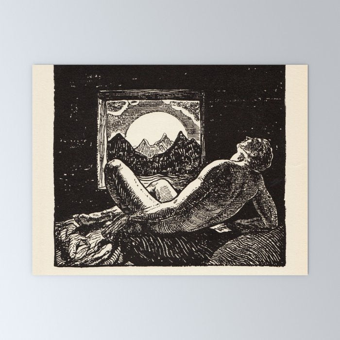 "Go to Bed" by Rockwell Kent (1919) Mini Art Print