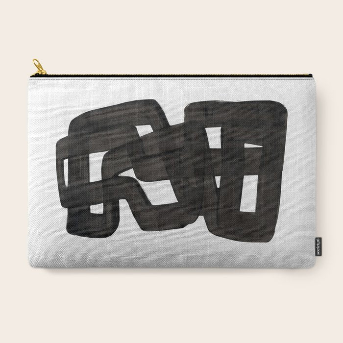 Boulder' Mid Century Modern Fun Abstract Shapes  Carry All Pouch