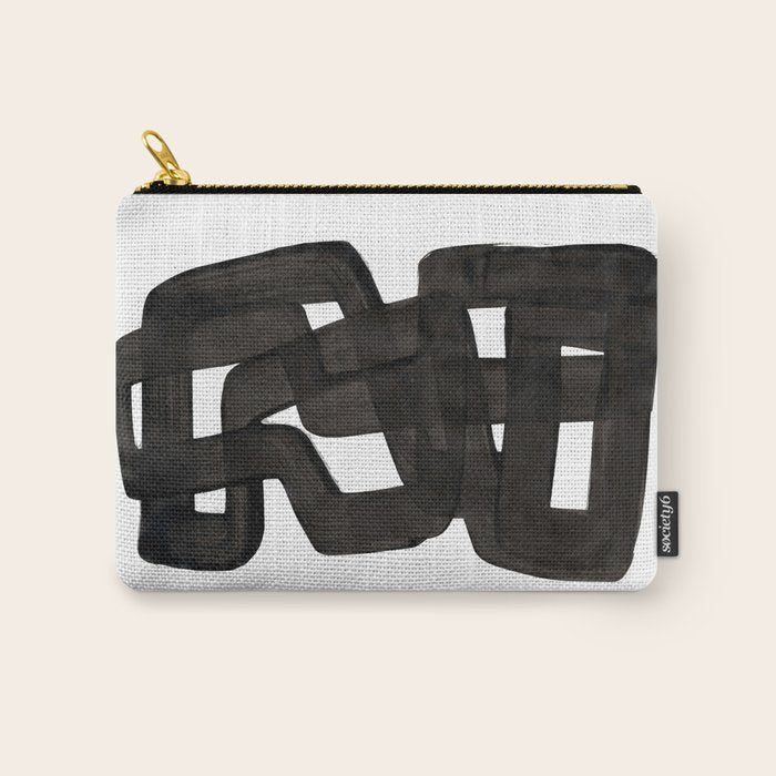 Boulder' Mid Century Modern Fun Abstract Shapes  Carry All Pouch