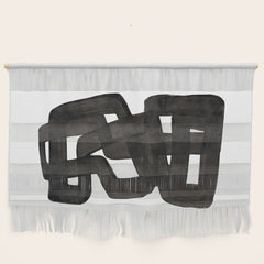 Boulder' Mid Century Modern Fun Abstract Shapes  Wall Hanging