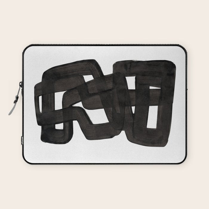 Boulder' Mid Century Modern Fun Abstract Shapes  Laptop Sleeve