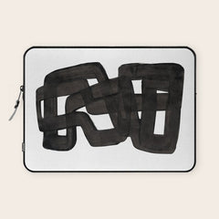 Boulder' Mid Century Modern Fun Abstract Shapes  Laptop Sleeve
