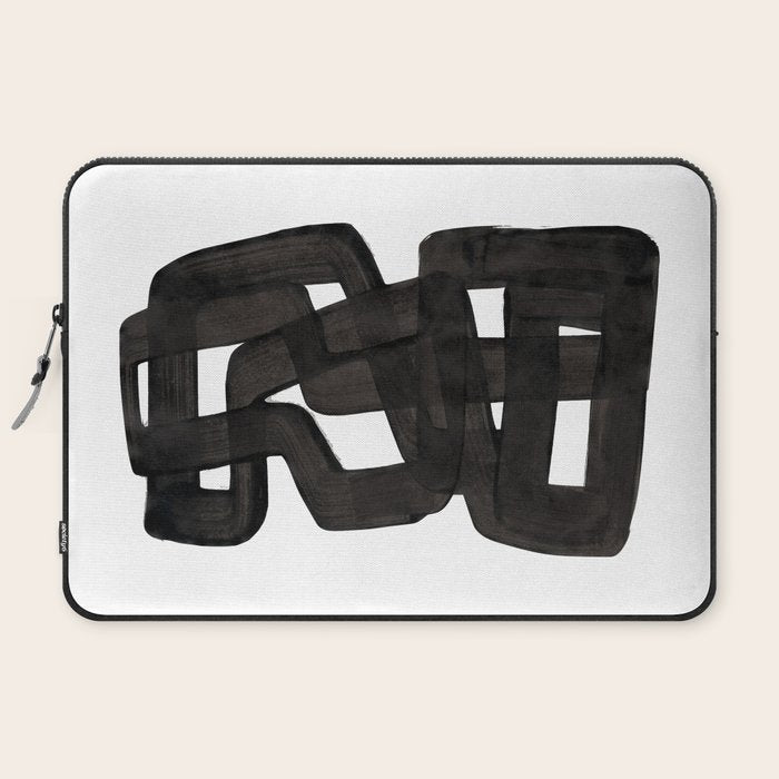 Boulder' Mid Century Modern Fun Abstract Shapes  Laptop Sleeve
