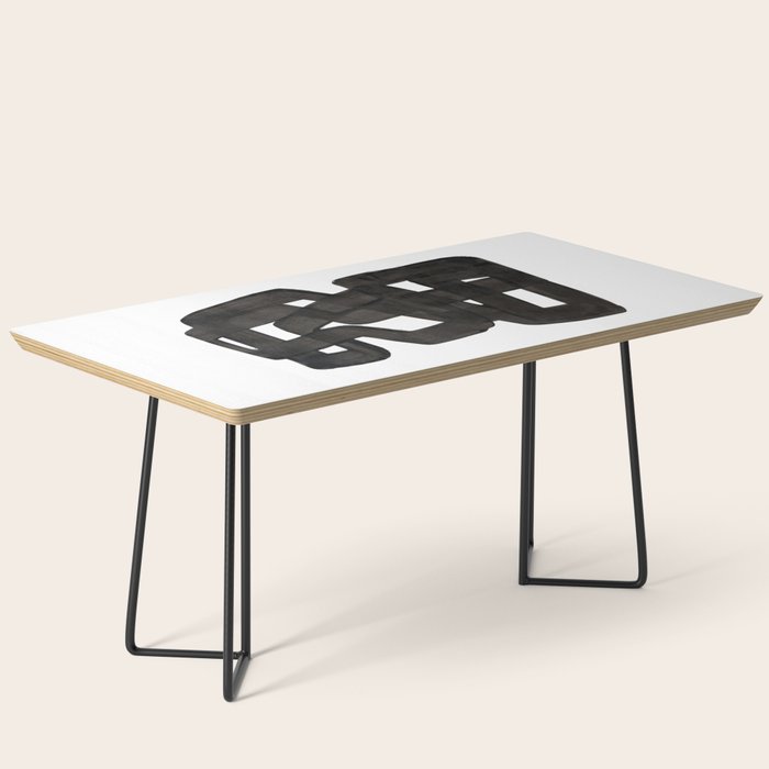 Boulder' Mid Century Modern Fun Abstract Shapes  Coffee Table
