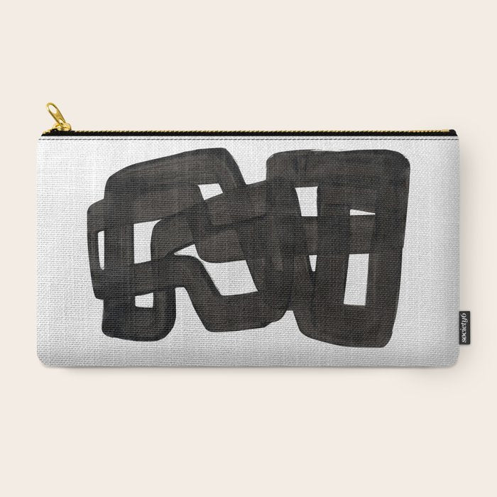 Boulder' Mid Century Modern Fun Abstract Shapes  Carry All Pouch