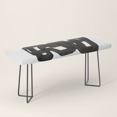 Boulder' Mid Century Modern Fun Abstract Shapes  Bench