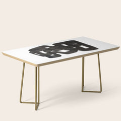 Boulder' Mid Century Modern Fun Abstract Shapes  Coffee Table