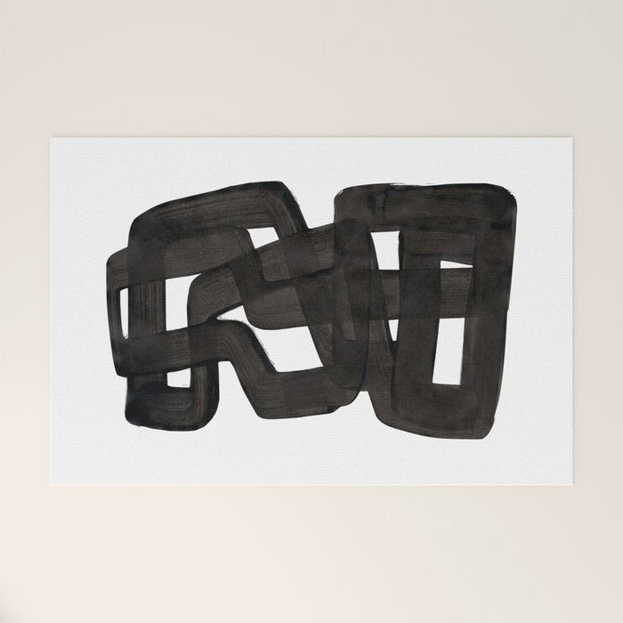 Boulder' Mid Century Modern Fun Abstract Shapes  Welcome Mat