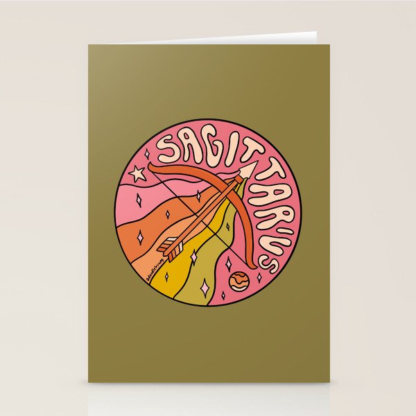 2020 Sagittarius Stationery Card