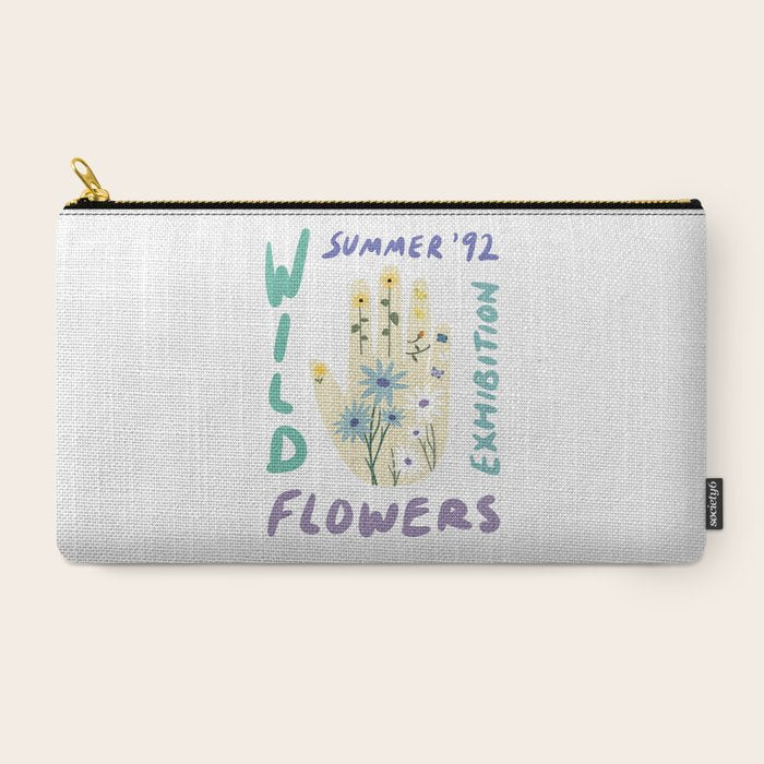 90s Wild Flowers Exhibition Poster Carry All Pouch